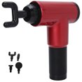 thumbnail image 3 of Pistola de masaje portátil de mano, masajeador de percusión muscular profunda, herramienta eléctrica de masaje corporal, color rojo, 3 of 14