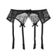 thumbnail image 1 of Zhuge Cinturón de Liguero Mujer, Lace Garter Belt Vintage con Tirantes Ajustables y Clip Metal, Sin calcetines y bragas,El estilo C,Talla XL Negro, 1 of 2