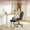 Black, variant on Pinmoco Upgraded Cross Legged Office Chair, Criss Cross Swivel Desk Chair with Full Lumbar Support, 360° Rotating Footrest, Ergonomic Cloud ADHD Chair for Home Office, Pink