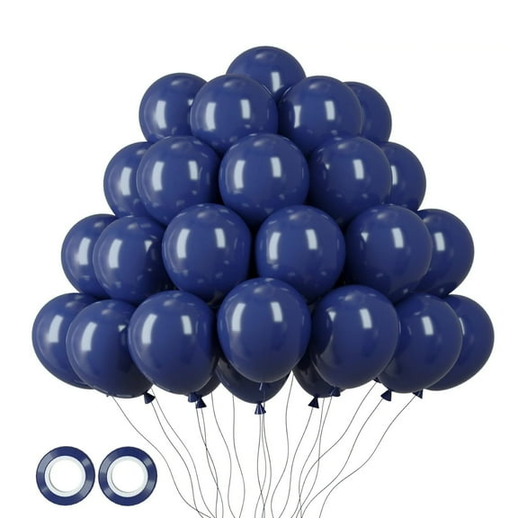 Blue Balloons 12 Inch Dark Blue Balloons For Birthdays, Graduation Ceremonies, Baby Baptisms, Anniversaries, New Year's Parties, Holiday Decorations