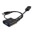 thumbnail image 2 of C2G 54682 8 in. Displayport to VGA Adapter with 3.5 mm Audio Male to Female, Black, 2 of 4