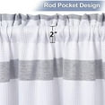 thumbnail image 3 of Faitaliicy 2 Panels Cafe Curtains, Tailored Waffle Weave Textured Half Window Curtains for Bathroom Farmhouse Country, Privacy Street Window Curtains, 3 of 6