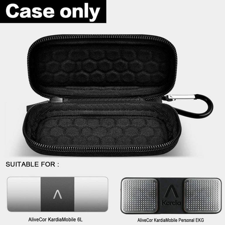 Fintie Carrying Case for Kardia Mobile and Kardia Mobile 6L EKG Device  Heart Monitor - Protective Hard EVA Shockproof Storage Portable Travel  Cover Bag with Pill Organizer 