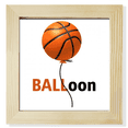 thumbnail image 1 of Globo de baloncesto Pantalla de escritorio de pared de fotograma cuadrado, 1 of 4