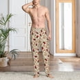 thumbnail image 5 of Uemuo Valentine'S Day Rose Pattern Men's Wide Leg Palazzo Lounge Pants with Pockets Light Weight Loose Comfy Casual Pajama Pants-Small, 5 of 9