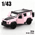 thumbnail image 1 of Nuevo vehículo todoterreno de retroceso Little G de metal fundido a presión a escala 1/43, modelo de aleación de tres puertas, juguete para niño, decoración.,pink, 1 of 3