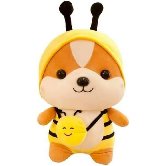 Cute Squirrel Bee Stuffed Toy, 10 inch Stuffed Animal Doll, for Girls and Boys (Yellow)