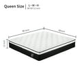 thumbnail image 3 of Queen Size Mattress, 12 Inch Queen Mattress in a Box, Memory Foam Hybrid Medium Firm Mattresses with Individual Pocket Spring for Pressure Relief, Motion Isolation, CertiPUR-US, 3 of 9