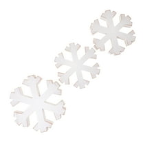 PAMINGONO Wooden Snowflake Tabletop Decor 3Pcs For Home Decor Jewelry Decorations And Festive Occasions 11.8X5.9X0.7In
