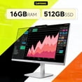 thumbnail image 5 of Lenovo All in One Desktop Computer, 23.8" IPS FHD Display, Intel N100 Processor, 32GB RAM, 2TB SSD, Intel UHD Graphics, Wi-Fi 6, Wired Keyboard & Mouse, HD Webcam, Windows 11 Pro, 5 of 8