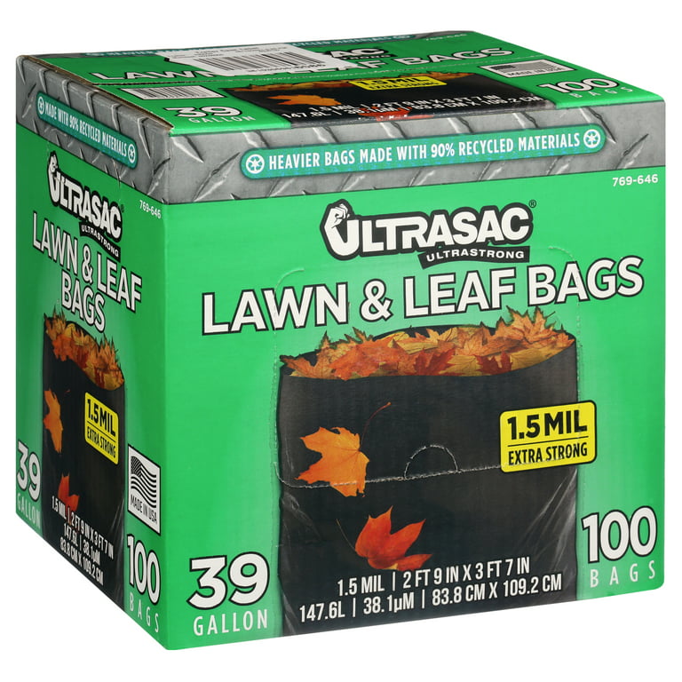 Ultrasac 39 Gallon Lawn and Leaf Bags (-100 Count) HMD 769646