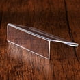 thumbnail image 3 of HEANUJJ 10Pcs Lightweight Transparent Acrylic Price Label Holder for Shops and Events, 3 of 8