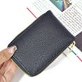 thumbnail image 4 of Wallet Genuine Leather Credit Card Holder RFID Blocking Zipper Thin Pocket, 4 of 4