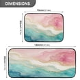 thumbnail image 3 of 2-Piece Kitchen Mat Set Non Slip Washable Floor Mats Decorative Rugs for Kitchen Sink Laundry Flowing Geological Textures, 3 of 7