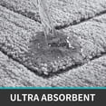 thumbnail image 3 of Alfombra de baño antideslizante, alfombra de baño de microfibra suave, absorbente de agua, lavable a máquina, alfombra de ducha extra gruesa para baño., 3 of 5
