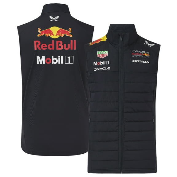 Unisex Red Bull Racing Navy Red Bull Racing Replica Hybrid Gilet Full-Zip Vest