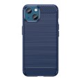 thumbnail image 1 of PANDACO Navy Brushed Metal Case for iPhone 14 Plus, 1 of 4