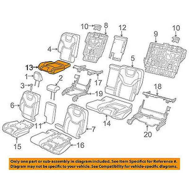Jeep CHRYSLER OEM 2017 Cherokee Rear Seat-Cushion Cover 5YN54DX9AC