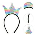 thumbnail image 5 of Unique Bargains 1 Pc Fashion Crown Sequins Headband for Women for Girls Pink Assorted Color, 5 of 6