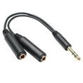 thumbnail image 1 of 8 "6,35 mm 1/4" estéreo 1 enchufe a 2x cable adaptador divisor en Y Nuevo kusrkot Adaptador de audio, 1 of 8