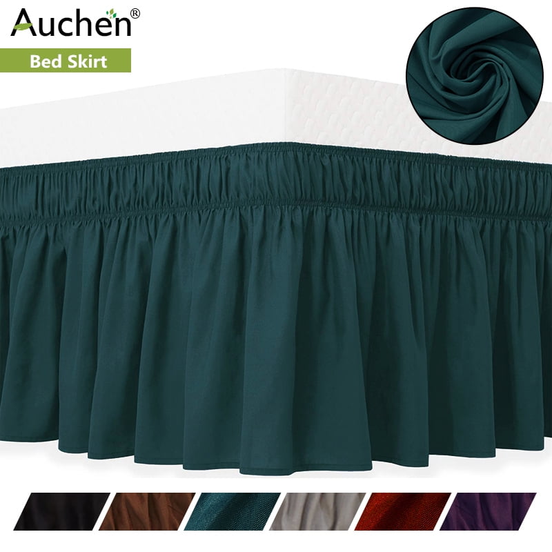 dark green crib skirt