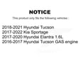 thumbnail image 2 of TEC Front Ceramic Disc Brake Pads TEC-1847 for Car Hyundai Elantra Tucson Kia Sportage, 2 of 10