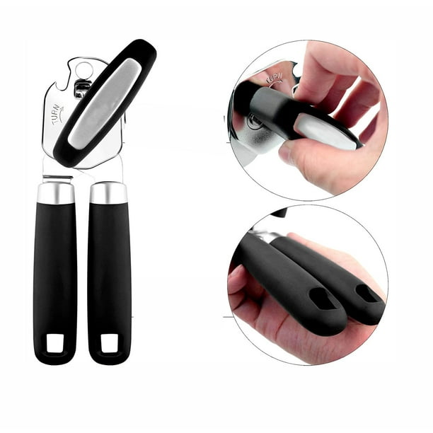 Can Opener Manual, UHIYEE Handheld Can Openers with Anti-Slip Grips Ultra  Large Knob, Can Opener Smooth Edge with Sharp Cutting Wheel, Magnetic Lids  Lifter, Can Opener for Seniors with Arthritis - Coupon