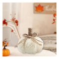 thumbnail image 4 of Way To Celebrate Sherpa Pumpkin Decoration, Diameter 3 inch, Cream colour, 4 of 4