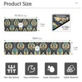 thumbnail image 3 of Yayeee Faucet Mat for Kitchen Sink 30" Diatomite Long Splash Guard Pad, Green Peacock Pattern, 2 Pack, 3 of 7
