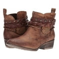 thumbnail image 2 of Corral Boots Women's Harness and Studs Booties Round Toe Brown, 2 of 4