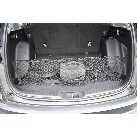 EACCESSORIES EA Trunk Organizer Cargo Net for Honda CR-V 2017-2022 – Envelope Style Cargo Net – Premium Mesh Elastic Car Trunk Organizer Vehicle Carrier Storage – Compatible Honda CR-V 2017-2022