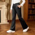 thumbnail image 4 of 11-12 Years Teen Girls Drawstring Pants Elastic Waist Casual Jogger Yoga Pants Pajamas Pants Sweatpants Outdoor Jogger Pants, 4 of 5