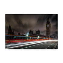 Trademark Fine Art 'Lights In London' Canvas Art by Giuseppe Torre