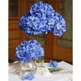 thumbnail image 1 of Cabezales de flores de seda hortensias artificiales de duhouse con tallo falso azul real de hortensias hortensias para el centro de jardín de la casa de la casa paquete de 6 (azul real) Duhouse Flores Artificiales, 1 of 2