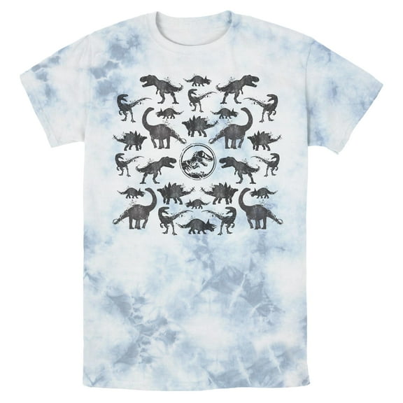 Mens Jurassic World Ink Dino Pattern T Shirt