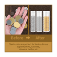 thumbnail image 2 of 35 Pieces Coin Tubes Assorted Sizes Storage Clear Plastic, 2 of 6