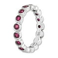 thumbnail image 4 of Gem & Harmony Created Synthetic Ruby Ring 1.70 Carat (Ctw) in Sterling Silver for Women, 4 of 5