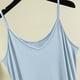 thumbnail image 5 of Camisón corto de poliéster para mujer, holgado, cómodo, sin mangas, largo medio, falda, color liso, 5 of 5