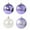 Purple, variant on Hometravel Christmas Hanging Balls, 4-Piece 12cm Decor Set, Tree Ornament Collection for Seasonal Display, Home Celebration