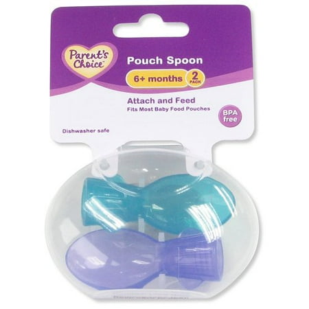 Parents Choice Parent`s Choice 2pk Pouch Spoon W Case