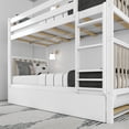 thumbnail image 5 of Max & Lily Solid Wood Scandinavian Twin over Twin Bunk Bed For Kids with Storage Trundle, 5 of 11