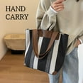thumbnail image 3 of Kwuty Large Women's Work Tote Bag – Laptop Compartment,Canvas Shoulder Bag for Office & Daily Use,Tote Bag with Spacious Storage, 3 of 6