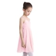thumbnail image 2 of inhzoy Kids Girls Spaghetti Straps Criss Cross Back Chiffon Dance Leotard Dress, 2 of 7