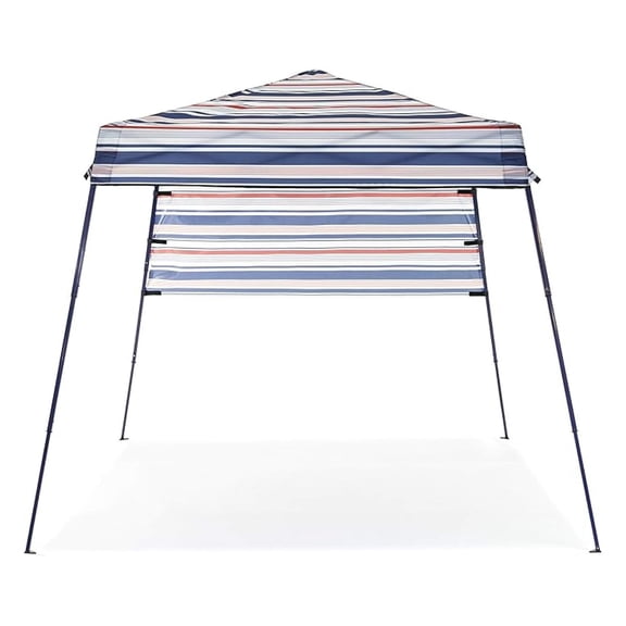 3049370VMI Tropez Outdoor Portable Beach Gazebo Shelter with Carrying Case, Red, White, and Blue