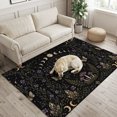 thumbnail image 2 of Area Rugs 3'x5', Mystic Flowers Carpet Runner Indoor Outdoor Rugs Home Decor Aesthetic, Retro Farmhouse Botanical Plants Butterfly Non Slip Mats Washable Accent Rug for Living Room Bedroom, 2 of 8
