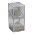 thumbnail image 1 of Bewildely Caja de cepillo cosmético de espacio amplio, caja de almacenamiento de caja de cosméticos de vidrio resistente a impactos y que no se Almacenamiento y organización del hogar Plaza Blanca, 1 of 6