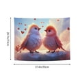 thumbnail image 6 of Kdxio Heart Sky Bird Couple Wall Hanging Tapestries Banner For Bedroom College Dorm Home Living Room Party Decor 29X37 In, 6 of 8