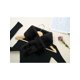 thumbnail image 4 of BUFANDA DE CUELLO DE PIEL SINTÉTICA CON COLLAR DE PELUCHE INSPIRADA EN CHIC OREJAS DE CONEJO ENVOLTORIO CÁLIDO DE INVIERNO PARA MUJERES NEGRO 85*10cm/33.46*3.94"(L*W), 4 of 7