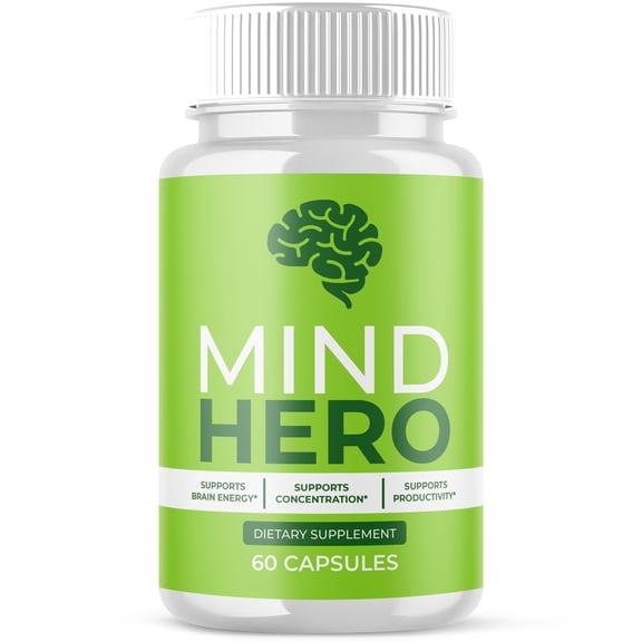 Mind Hero Advanced Formula Brain Support Pills Maximum Strength Supplement MindHero 60 Capsules