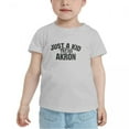 thumbnail image 2 of Just A Kid from Akron Ohio Cute Toddler T-Shirts for Boys Girls (Gray, Youth M), 2 of 5